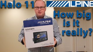 Alpine Halo 11 stereo head unit unboxing - iLX-F411