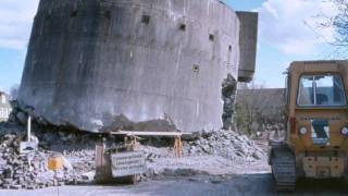 ABRISS LUFTSCHUTZTURM FREILIGRATHSTRASSE / LILIENCRONSTRASSE WILHELMSHAVEN