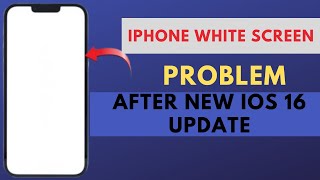 iPhone Stuck On White Screen !! iOS 16 Update