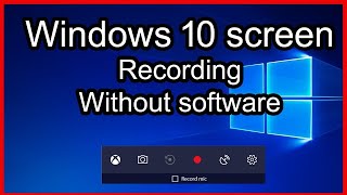 How to Record Screen On PC | How to Record Screen On WINDOW 10