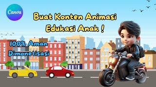 Ide Konten Animasi Edukasi Anak Yang Simpel ! Pemula Pasti Bisa - Tutorial Animasi Canva 2024