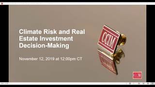 Climate Risk and Real Estate Investment Decision-Making Webinar