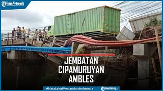 Jembatan Penghubung Sukabumi Bogor Ambles, Hanya Bisa Dilalui 1 Arah