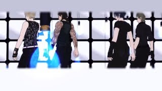 【FFXV MMD】被害妄想携帯女子（笑） - ギガ ξ しゅーず【Prompto x Gladiolus x Noctis x Ignis】