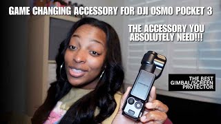 This Accessory For The DJI Osmo Pocket 3 is a Game Changer | Gimbal Cover Screen Protector Case