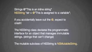 appBuilderTV.com Objective-c Strings