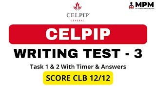 CELPIP Writing Mock Test - 3 (With Answers) | Celpip Writing Test Practice