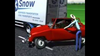 Car accident 3D animation
