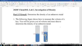 Lab 2 Investigation of Density
