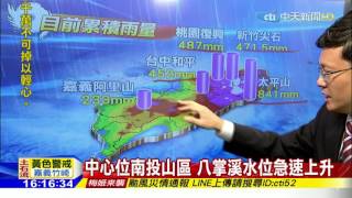 20160927中天新聞　胖梅姬暴風圈罩全台  此時風雨正強