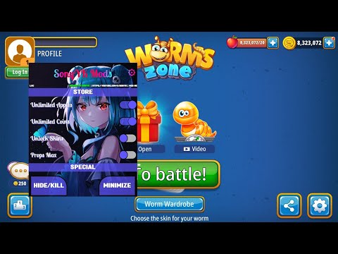 WormsZone.io – Hungry Snake V3.5.0c – Menú Mod Modo Dios, accesorios máximos, máscaras de desbloqueo, zoom, sin publicidad