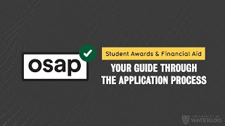 OSAP – Your guide through the application process