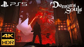Demon's Souls Remake PS5 4K HDR - Gameplay + Vanguard Demon Boss Fight