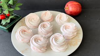 How to make apple marshmallow zephyr. طريقة عمل زافير مارشميلو التفاح والطعم غرام 🍎