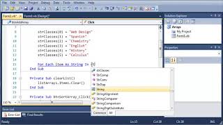 Visual Basic Tutorial 61 For Each Loop