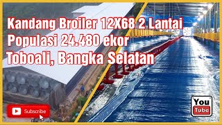 Finish Kandang Ayam Broiler 12X68 2 lantai, Toboali, Bangka Selatan