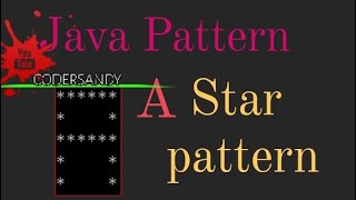 Print A Alphabet Star Pattern in java l #starpattern #java #programming #javaprogramming