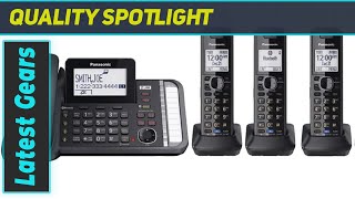 Panasonic KX-TG9582B + KX-TGA950B: Best 2-Line DECT 6.0 System with 3-Way Conferencing