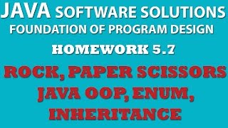 Java 5-7: Rock Paper Scissors (Enum, Inheritance, Java OOP)