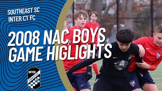 Inter CT FC Game Highlights - 2008 NAC Boys v Southeast Soccer Club