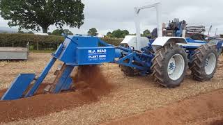 County 1124 Super Six tractor with trencher / drainer Bruff BT1