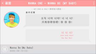 Wanna One - Wanna Be 認聲中文應援歌詞