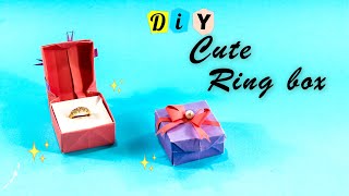 Easy Origami BOX | How to make origami ring BOX step by step | Origami Craft Idea