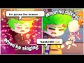 Veener singing vs When he talking 😨💅✨️||Veneer & Velvet ||Trolls 3 Band Together||Gacha Life/Club