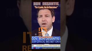 I M Not Running A Soap Opera Here Ron Desantis