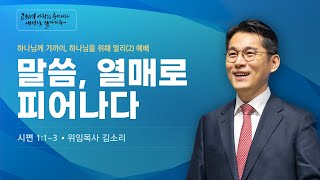 [주일 설교] 하나님께 가까이, 하나님을 위해 더 멀리(2)말씀 | 말씀, 열매로 피어나다 | 김소리 목사 | 2025. 1. 12.