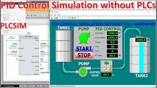 PID control water simulation without real PLCs hardware