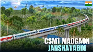 Trainz Simulator Gameplay! Madgaon Janshatabdi Gameplay. West Coast Mumbai Goa Konkan Railway Route