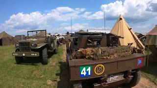 EAA LIVE - Walkthrough tour at Oshkosh 2019 Re-Enactors camp and Warbirds area