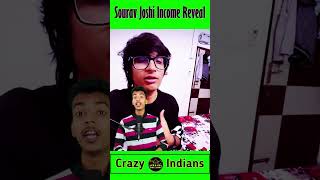 Sourav Joshi Income Reveal 😱 #shorts #ytshorts