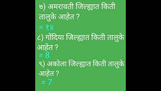 Maharashtratil pratyek zilhyatil taluke kiti aahet, महाराष्ट्रातील प्रत्येक जिल्ह्यातील तालुके किती?