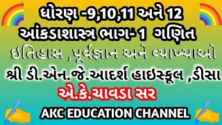 આંકડાશાસ્ત્ર પૂર્વજ્ઞાન, ઇતિહાસ અને વ્યાખ્યાઓ