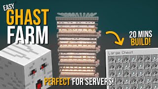 Minecraft BEST GHAST FARM 1.20.2 - NEW DESIGN - 1800+ DROPS PER HOUR!