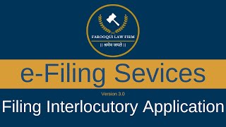 Filing Interlocutory Application | Mastering eFiling Services | Hindi - Urdu