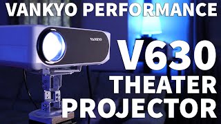 Vankyo Performance V630 Native 1080P Video Projector - Home Theatre Projector Setup in Room