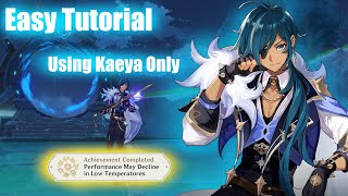 Superconduct Achievement: Performance may decline in low temperature l Kaeya Guide l Genshin Impact