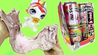 Opening Full Box of Poopsie Sparkly Critters + Finding ULTRA RARES + Making HUGE RAINBOW SLIME