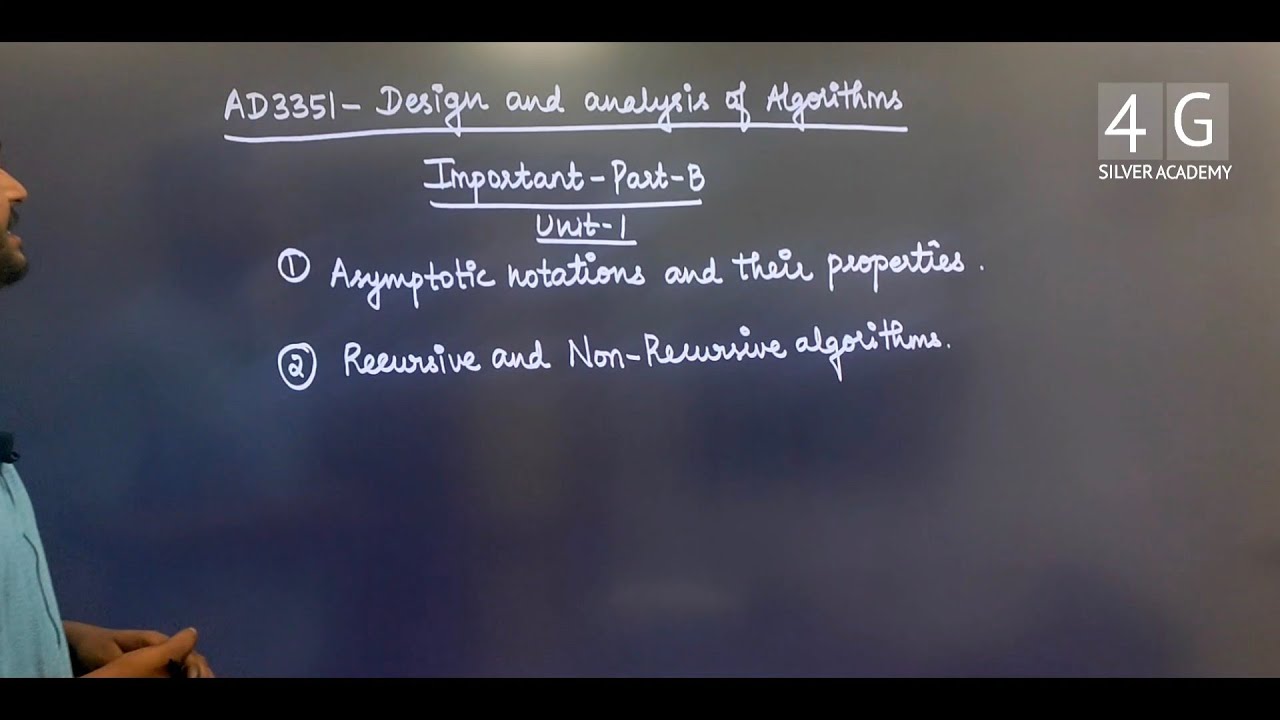 Design And Analysis Of Algorithms Important Questions AD3351 February ...