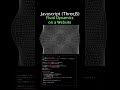 Interactive Fluid Dynamics: Dive into Virtual Water with WebGL