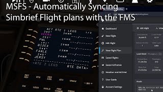 MSFS - Automatically Syncing Simbrief Flight plans with the FMS