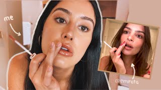 I TRIED FOLLOWING EMILY RATAJKOWSKI VOGUE MAKEUP TUTORIAL | Elle Donnelly