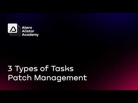 3 types of tasks