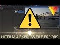 Hitfilm 4 Express - Fixing File Importing Errors