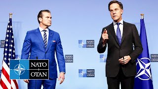 NATO Secretary General with 🇺🇸 US Secretary of Defense Pete Hegseth, 13 FEB 2025