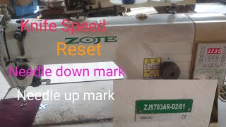 ZOJE Auto Single  Reset & Wheel mark .Knife Speed