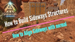 【ARK】ASA スコーチドアース編 #48「斜め\u0026垂直建築の仕方と水平との合わせ方と」How to Build Sideways , Align Sideways with Normal